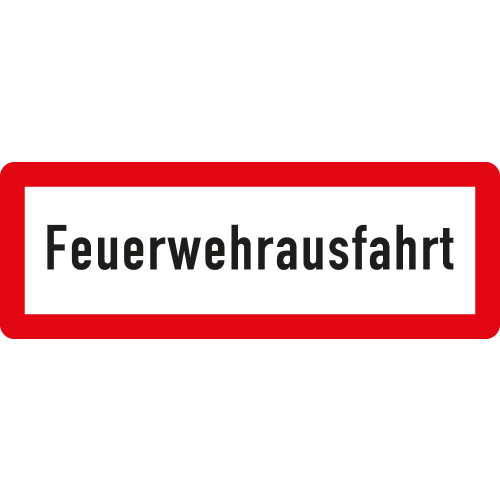 Feuerwehr-Hinweisschild: Feuerwehrausfahrt, DIN 67520, Aluminium RA0, reflekrierend, 594 mm x 210 mm, 1 Stück Feuerwehr-Hinweisschild: Feuerwehrausfahrt, DIN 67520, Aluminium RA0, reflekrierend, 594 mm x 210 mm, 1 Stück
