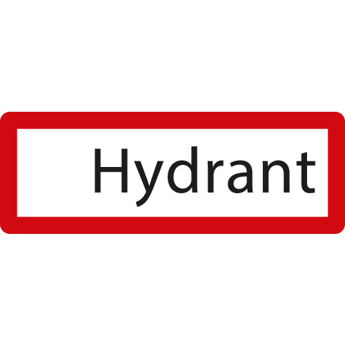 Feuerwehr-Hinweisschild: Hydrant, weiß-rot, DIN 4066, Aluminium RA0, reflektierend, 594 mm x 210 mm, 1 Stück Feuerwehr-Hinweisschild: Hydrant, weiß-rot, DIN 4066, Aluminium RA0, reflektierend, 594 mm x 210 mm, 1 Stück