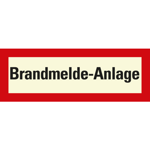 Feuerwehrschild: Brandmelde-Anlage, weiß-rot, DIN 4066, Folie selbstklebend, 297 mm x 105 mm, 1 Stück Feuerwehrschild: Brandmelde-Anlage, weiß-rot, DIN 4066, Folie selbstklebend, 297 mm x 105 mm, 1 Stück