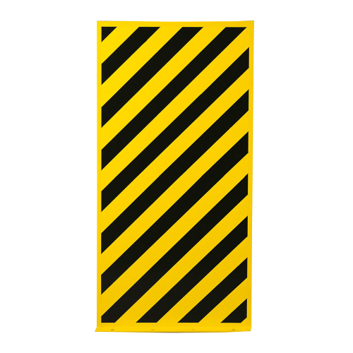Flächenschutzprofil, gelb, Stahlblech pulverbeschichtet, 1000 mm x 500 mm, 1 Stück