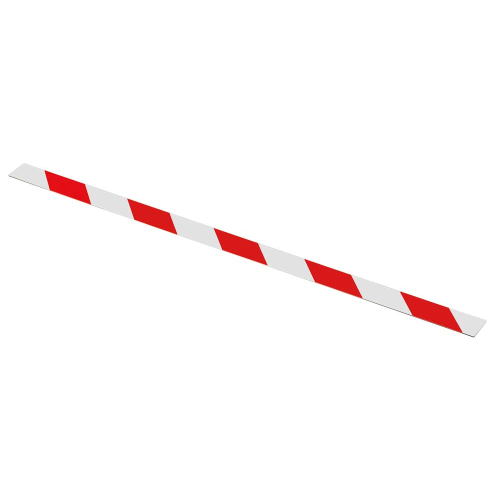 Flachmarkierung, ASR, linksweisend, rot-weiß, Aluminium, 990 mm x 50 mm, 1 Stück Flachmarkierung, ASR, linksweisend, rot-weiß, Aluminium, 990 mm x 50 mm, 1 Stück