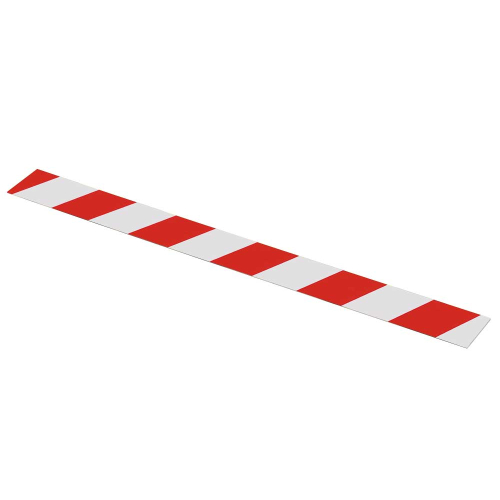 Flachmarkierung, ASR, rechtsweisend, rot-weiß, Aluminium, 990 mm x 100 mm, 1 Stück Flachmarkierung, ASR, rechtsweisend, rot-weiß, Aluminium, 990 mm x 100 mm, 1 Stück