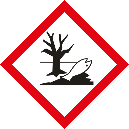 Gefahrensymbol: GHS09 Umwelt, Folie selbstklebend, 32 x 32 mm, 16 St./Bogen