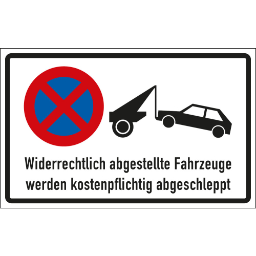 H-Verb.schild abgest.Fahrz.,AL,400x250mm H-Verb.schild abgest.Fahrz.,AL,400x250mm