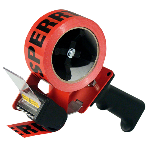 Handabroller mit Bandlaufbremse, für Bänder bis 50 mm Breite und 66 m Länge, 1 Stück