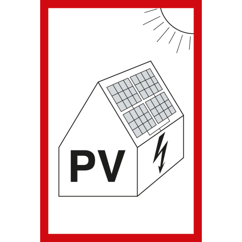 Hinweisschild: Photovoltaikanlage nach VDE 100-712, Kunststoff, 200 x 300 mm, 1 Stück