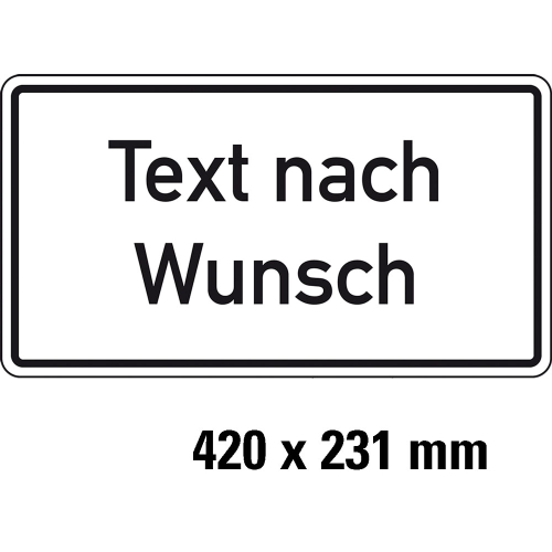 Hinweisschild,TnW,AL RA0,420x231mm