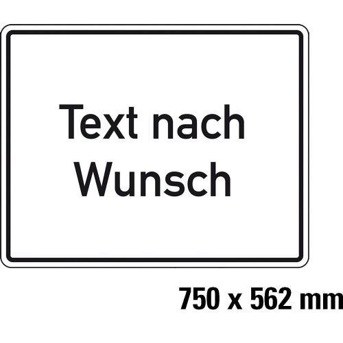 Hinweisschild,TnW,AL RA0,750x562mm