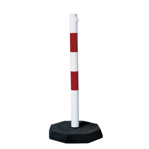 Kettenständer-Set Robust, 6 Pfosten, 10 m Stahlkette, rot-weiß, 20 St. S-Haken / Verkaufseinheit Kettenständer-Set Robust, 6 Pfosten, 10 m Stahlkette, rot-weiß, 20 St. S-Haken / Verkaufseinheit