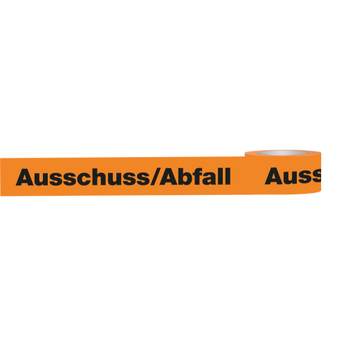 Klebeband Ausschuss/Abfall, orange-schwarz, selbstklebendes Polypropylen mit starkem Acrylatkleber, 50 mm, 66 m / Rolle Klebeband Ausschuss/Abfall, orange-schwarz, selbstklebendes Polypropylen mit starkem Acrylatkleber, 50 mm, 66 m / Rolle