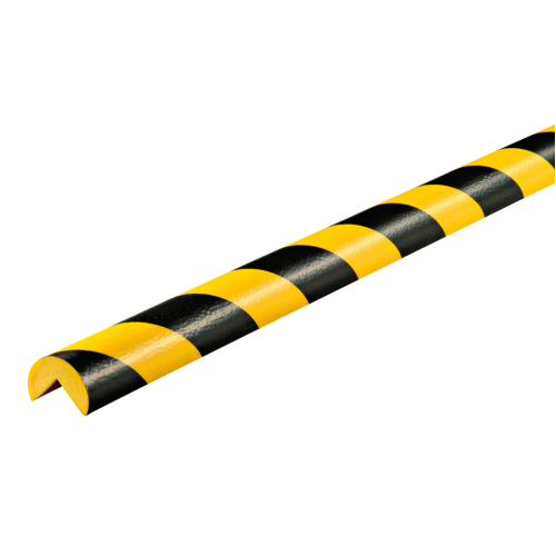 Knuffi Eckschutzprofil Typ A, magnetisch, gelb-schwarz, PU-Schaum, 1000 x 40 x 25 mm, 1 Stück