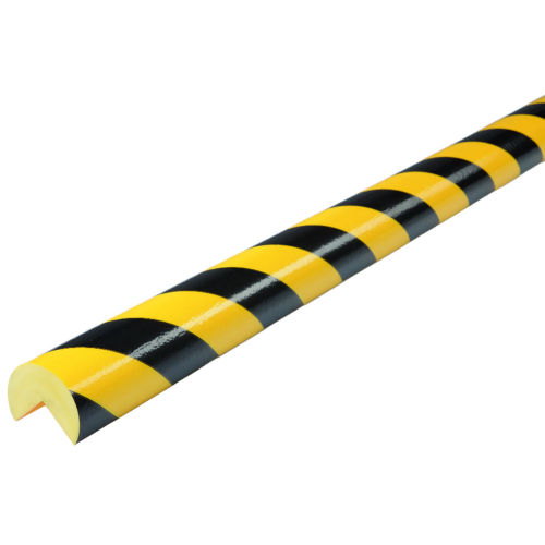 Knuffi Eckschutzprofil Typ A+, selbstklebend/zum Anschrauben, gelb-schwarz, PU-Schaum, 1000 x 60 x 35 mm, 1 Stück Knuffi Eckschutzprofil Typ A+, selbstklebend/zum Anschrauben, gelb-schwarz, PU-Schaum, 1000 x 60 x 35 mm, 1 Stück