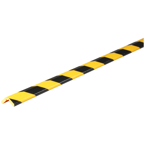 Knuffi Eckschutzprofil Typ W FLEX, selbstklebend/zum Anschrauben, gelb-schwarz, PU-Schaum, 1 m, 1 Stück Knuffi Eckschutzprofil Typ W FLEX, selbstklebend/zum Anschrauben, gelb-schwarz, PU-Schaum, 1 m, 1 Stück