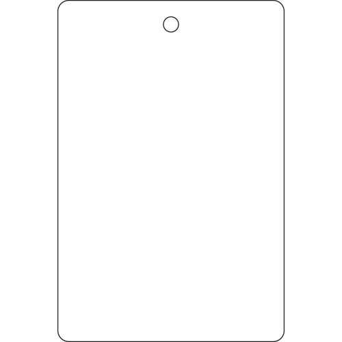 Kollianhänger: Blanko, weiß, 1 Befestigungsloch, Kunststoff, 54 mm x 100 mm, 500 St./Verpackungseinheit Kollianhänger: Blanko, weiß, 1 Befestigungsloch, Kunststoff, 54 mm x 100 mm, 500 St./Verpackungseinheit