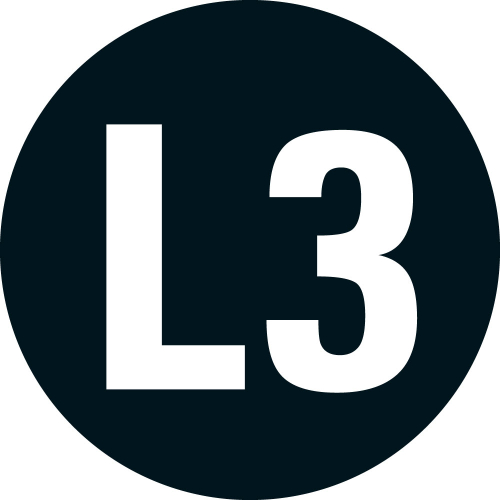Leiterkennzeichen: Wechselstromnetz L3, schwarz-weiß, UL-anerkannt, Foiie mit Oberflächenschutz, Ø 12,5 mm, 12 St./Bogen Leiterkennzeichen: Wechselstromnetz L3, schwarz-weiß, UL-anerkannt, Foiie mit Oberflächenschutz, Ø 12,5 mm, 12 St./Bogen