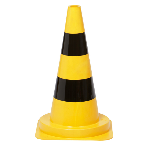 Leitkegel: Leitkegel für Betriebsgelände leichte Ausführung, gelb-schwarz, PVC, 1 kg, 500 mm, 1 Stück Leitkegel: Leitkegel für Betriebsgelände leichte Ausführung, gelb-schwarz, PVC, 1 kg, 500 mm, 1 Stück