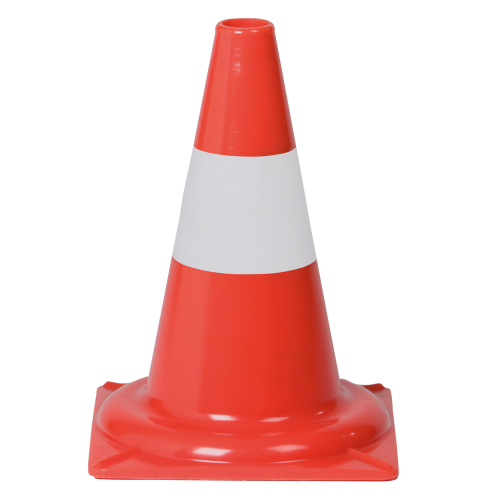 Leitkegel: Leitkegel für den Tageinsatz, rot-weiß tagesleuchtend, PVC, 0,65 kg, 350 mm, 1 Stück Leitkegel: Leitkegel für den Tageinsatz, rot-weiß tagesleuchtend, PVC, 0,65 kg, 350 mm, 1 Stück