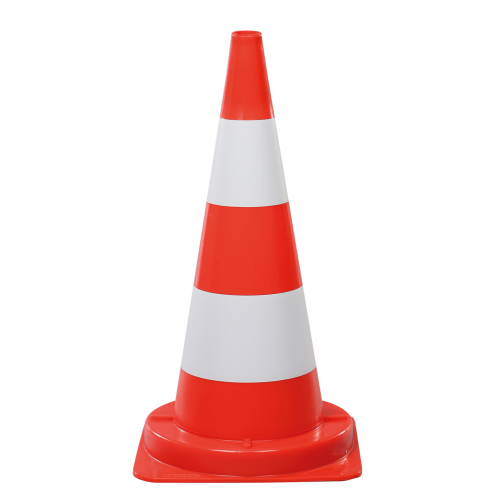Leitkegel: Leitkegel für den Tageinsatz, rot-weiß tagesleuchtend, PVC, 5 kg, 750 mm, 1 Stück Leitkegel: Leitkegel für den Tageinsatz, rot-weiß tagesleuchtend, PVC, 5 kg, 750 mm, 1 Stück