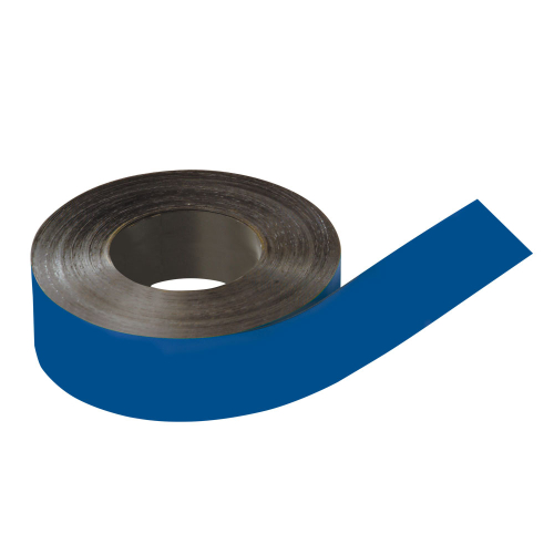Magnetband beschriftbar, zum Zuschneiden, blau, Breite 50 mm, 30 m/Rolle Magnetband beschriftbar, zum Zuschneiden, blau, Breite 50 mm, 30 m/Rolle