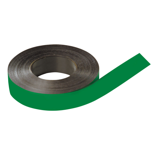 Magnetband beschriftbar, zum Zuschneiden, grün, Breite 30 mm, 30 m/Rolle