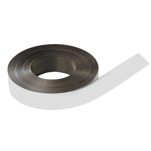 Magnetband beschriftbar, zum Zuschneiden, weiß, Breite 30 mm, 30 m/Rolle