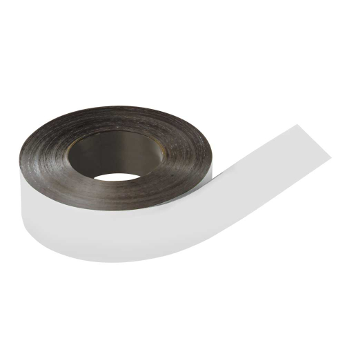 Magnetband beschriftbar, zum Zuschneiden, weiß, Breite 50 mm, 30 m/Rolle Magnetband beschriftbar, zum Zuschneiden, weiß, Breite 50 mm, 30 m/Rolle