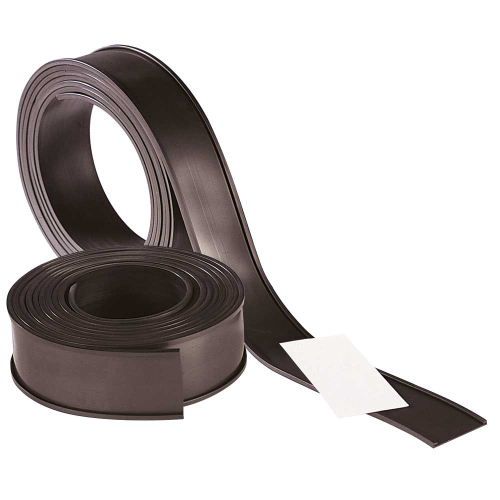 Magnetisches C-Profil, schwarz, Kunststoff, Breite 40 mm, 50 m/Rolle