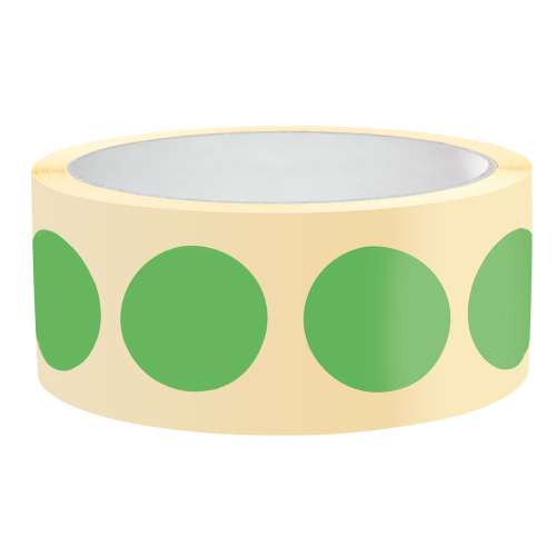 Markierungspunkt blanko, hellgrün, Papier ablösbar , Ø 38 mm, 500 St./Rolle Markierungspunkt blanko, hellgrün, Papier ablösbar , Ø 38 mm, 500 St./Rolle