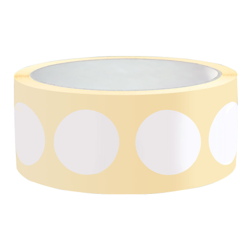 Markierungspunkt blanko, weiß, Papier ablösbar , Ø 50 mm, 500 St./Rolle Markierungspunkt blanko, weiß, Papier ablösbar , Ø 50 mm, 500 St./Rolle