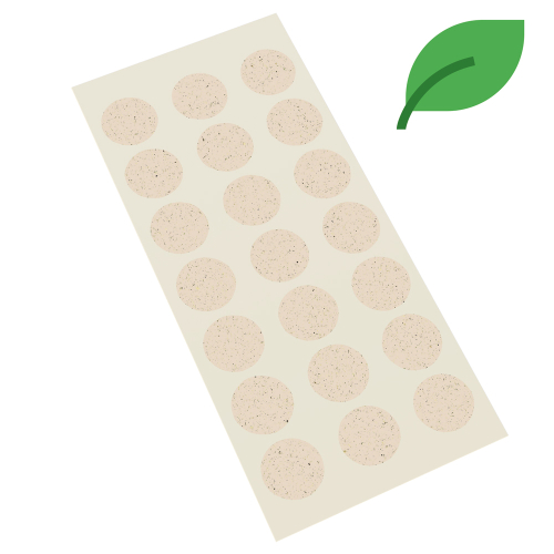 Markierungspunkt blanko, weiß, ökologisches Papier, Ø 25 mm, 21 St./Bogen Markierungspunkt blanko, weiß, ökologisches Papier, Ø 25 mm, 21 St./Bogen