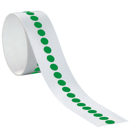 Markierungspunkte blanko, grün, Folie selbstklebend , Ø 10 mm, 100 St./Rolle Markierungspunkte blanko, grün, Folie selbstklebend , Ø 10 mm, 100 St./Rolle