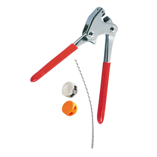 Plombenzange, vernickelt, mit 10 mm Stempeleinsatz, 170 mm lang, 1 Stück Plombenzange, vernickelt, mit 10 mm Stempeleinsatz, 170 mm lang, 1 Stück