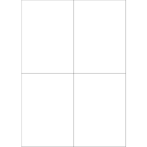 Polyesteretikett für Laser- und Tintenstrahldrucker, transparent, 148 x 105 mm, 4 St./Bogen Polyesteretikett für Laser- und Tintenstrahldrucker, transparent, 148 x 105 mm, 4 St./Bogen