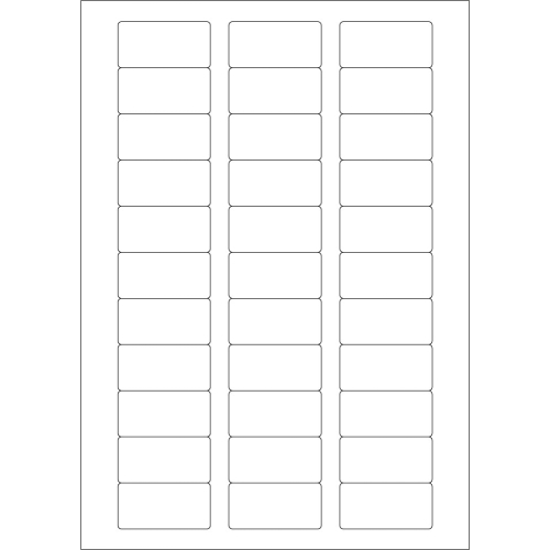 Polyesteretikett für Laser- und Tintenstrahldrucker, transparent, 50 x 25 mm, 33 St./Bogen Polyesteretikett für Laser- und Tintenstrahldrucker, transparent, 50 x 25 mm, 33 St./Bogen