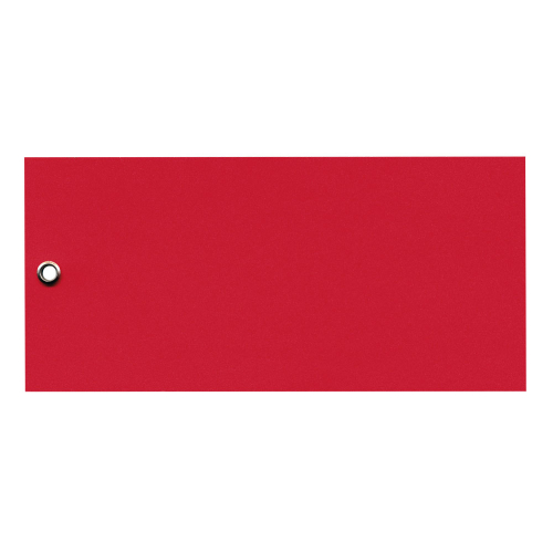 Qualitätsanhänger: Blanko, rot, Karton mit Metallöse, 66 mm x 140 mm, 100 St./Verpackungseinheit Qualitätsanhänger: Blanko, rot, Karton mit Metallöse, 66 mm x 140 mm, 100 St./Verpackungseinheit