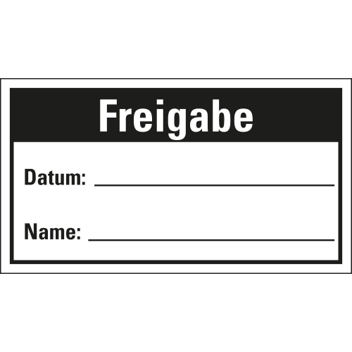 Qualitätsaufkleber: Freigabe, Haftpapier ablösbar, 40 mm x 25 mm, 250 St. / Rolle Qualitätsaufkleber: Freigabe, Haftpapier ablösbar, 40 mm x 25 mm, 250 St. / Rolle