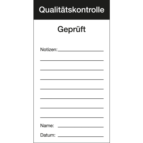 Qualitätsaufkleber: Geprüft, Folie selbstklebend, 80 mm x 150 mm, 1 Stück Qualitätsaufkleber: Geprüft, Folie selbstklebend, 80 mm x 150 mm, 1 Stück