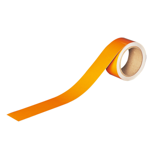 Reflektierendes Markierungsband, RA1, orange, Reflexfolie selbstklebend, 50 mm, 10 m / Rolle