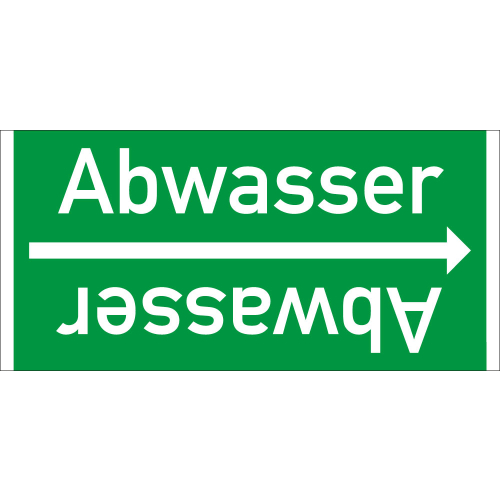 Rohrleitungsband: Abwasser, DIN 2403, für Rohre ab Ø 15 mm, Folie selbstklebend, 33 m/Rolle