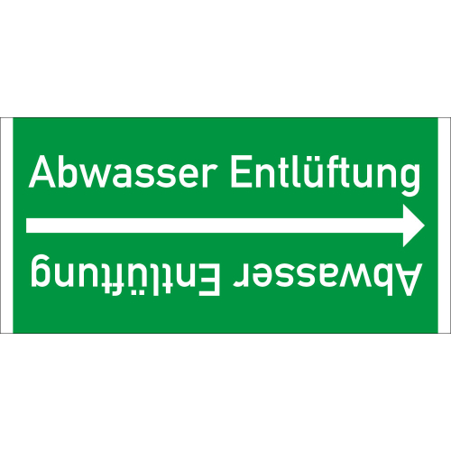 Rohrleitungsband: Abwasser Entlüftung, DIN 2403, für Rohre ab Ø 15 mm, Folie selbstklebend, 33 m/Rolle
