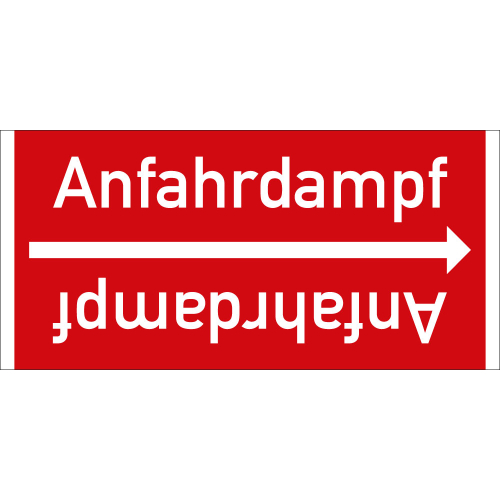 Rohrleitungsband: Anfahrdampf, DIN 2403, für Rohre ab Ø 15 mm, Folie selbstklebend, 33 m/Rolle
