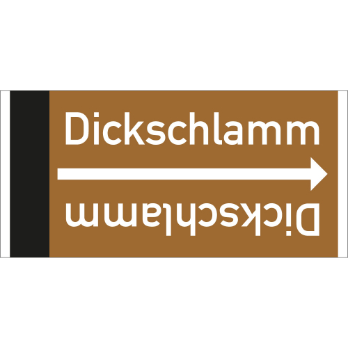 Rohrleitungsband: Dickschlamm, DIN 2403, für Rohre ab Ø 15 mm, Folie selbstklebend, 33 m/Rolle