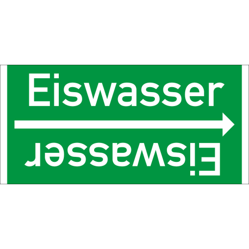 Rohrleitungsband: Eiswasser, DIN 2403, für Rohre ab Ø 15 mm, Folie selbstklebend, 33 m/Rolle