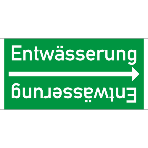 Rohrleitungsband: Entwässerung, DIN 2403, für Rohre ab Ø 15 mm, Folie selbstklebend, 33 m/Rolle