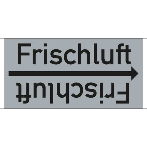 Rohrleitungsband: Frischluft, DIN 2403, für Rohre ab Ø 15 mm, Folie selbstklebend, 33 m/Rolle
