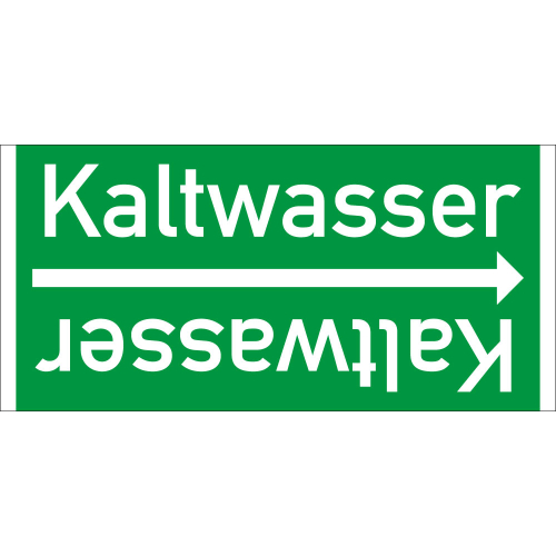 Rohrleitungsband: Kaltwasser, DIN 2403, für Rohre ab Ø 15 mm, Folie selbstklebend, 33 m/Rolle