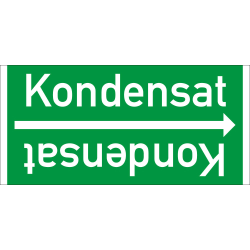 Rohrleitungsband: Kondensat, DIN 2403, für Rohre ab Ø 15 mm, Folie selbstklebend, 33 m/Rolle