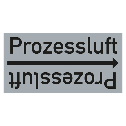 Rohrleitungsband: Prozessluft, DIN 2403, für Rohre ab Ø 15 mm, Folie selbstklebend, 33 m/Rolle