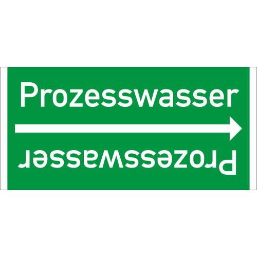 Rohrleitungsband: Prozesswasser, DIN 2403, für Rohre ab Ø 15 mm, Folie selbstklebend, 33 m/Rolle