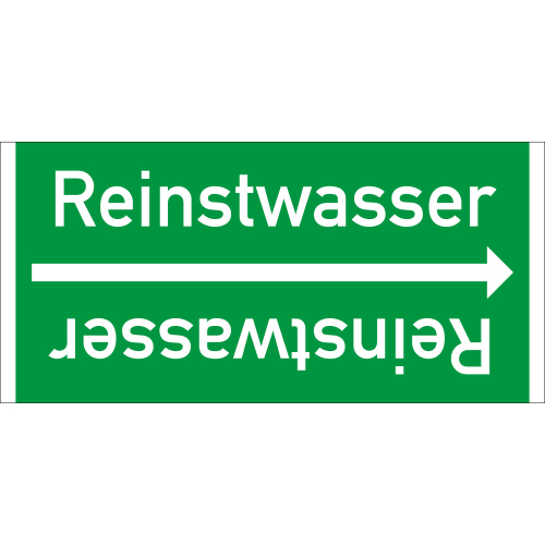 Rohrleitungsband: Reinstwasser, DIN 2403, für Rohre ab Ø 15 mm, Folie selbstklebend, 33 m/Rolle